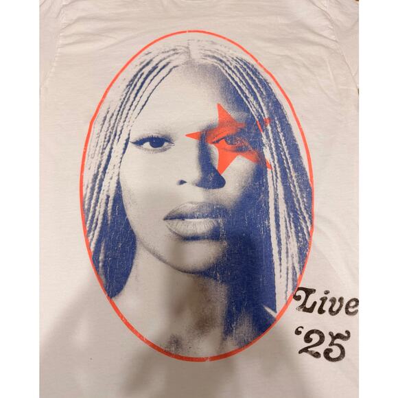 Beyoncé Cowboy Carter Tour Concert Merch White Yaya T-shirt Size M 2025 - Picture 2 of 6